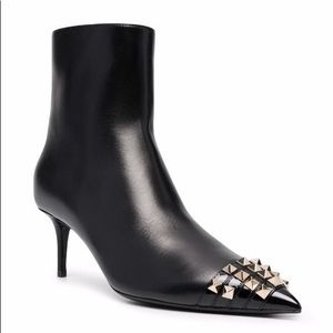 Valentino Garavani | Rockstud Alcove Leather Ankle Boots